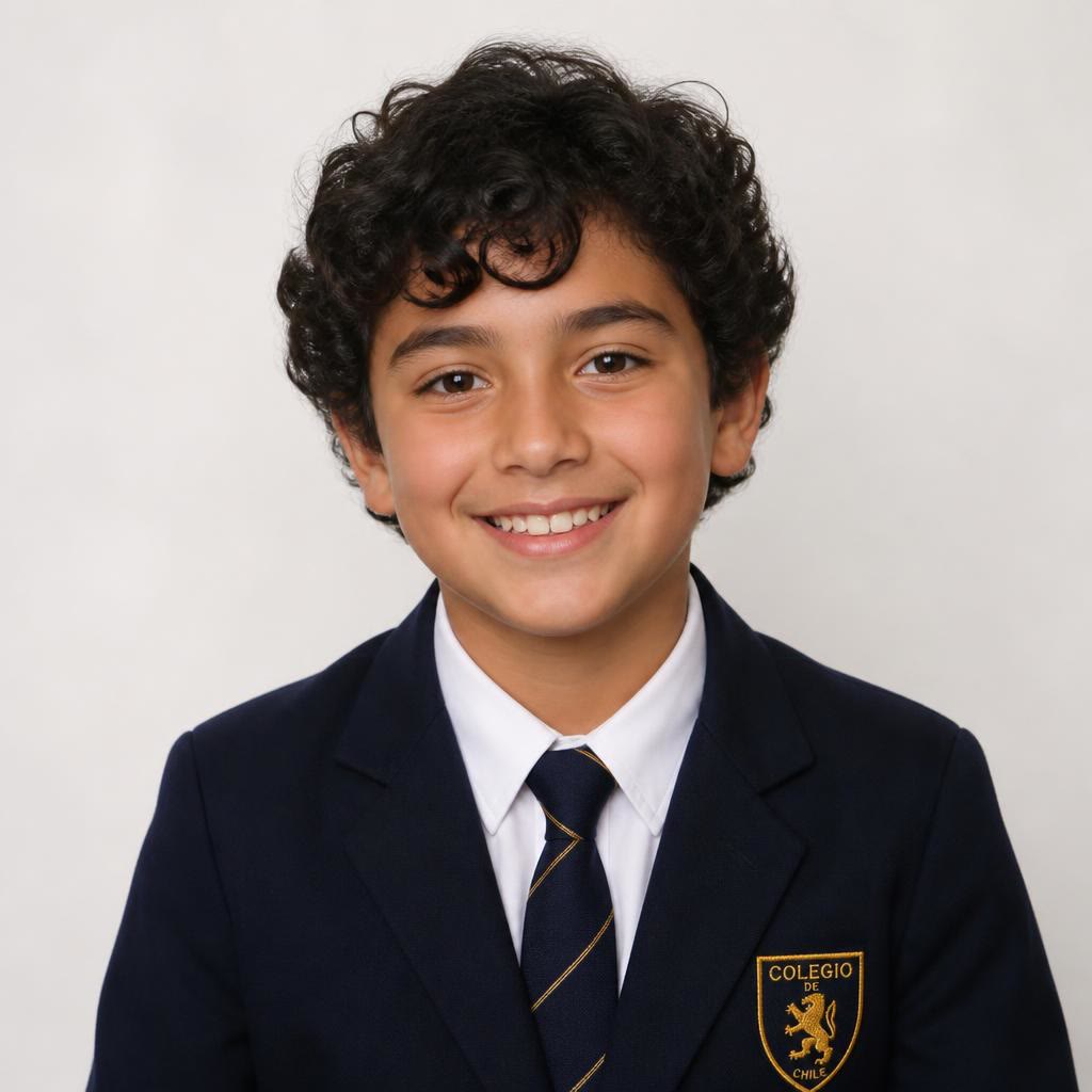 Retrato de anuario escolar de Tomás Reyes, 6° Básico B
