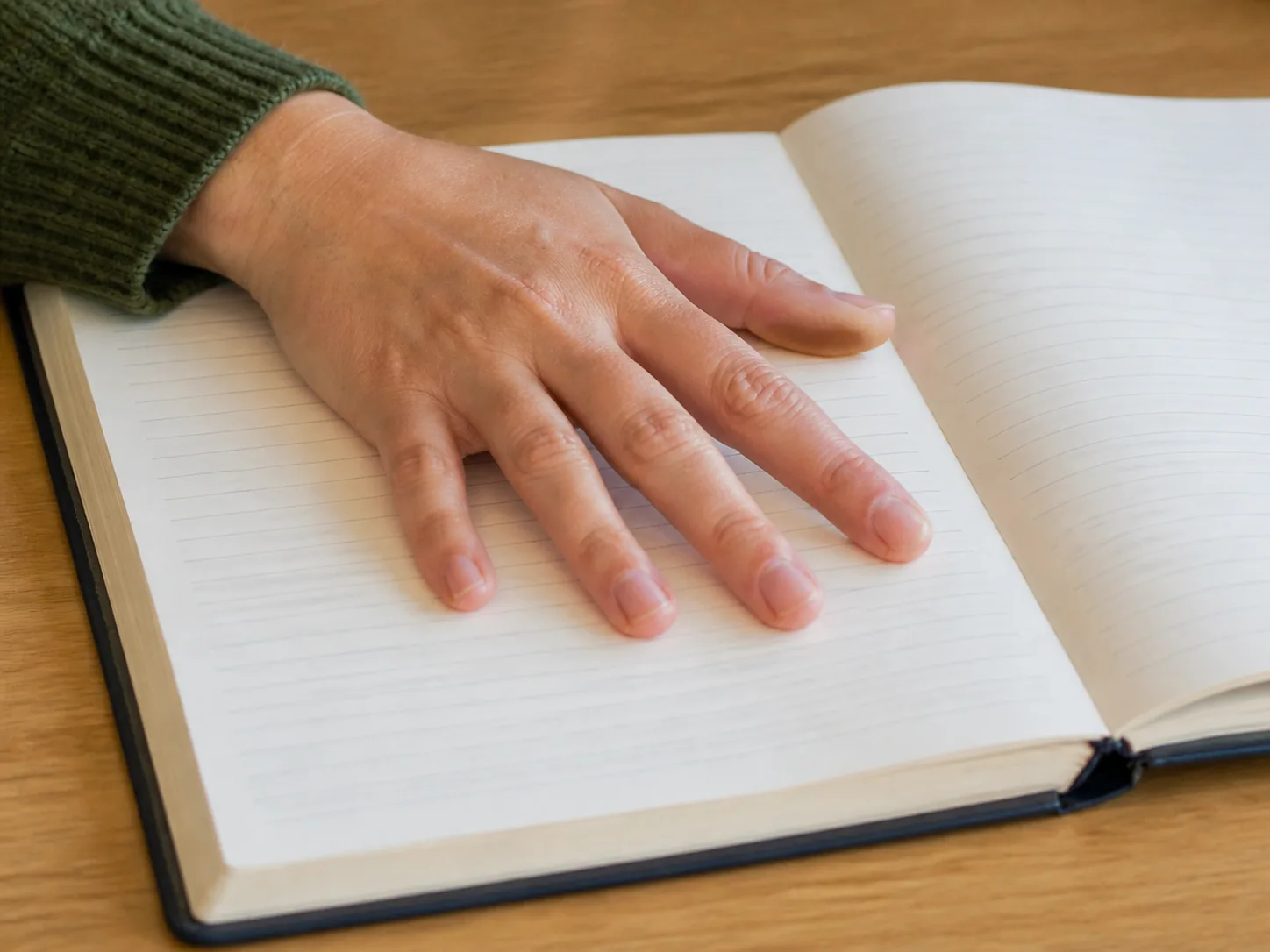 Acercamiento de una mano ficticia con seis dedos